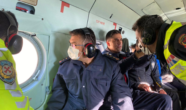 Jandarma helikopterle tek tek tespit etti
