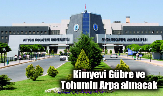 Kimyevi gübre ve tohumluk arpa satın alınacak