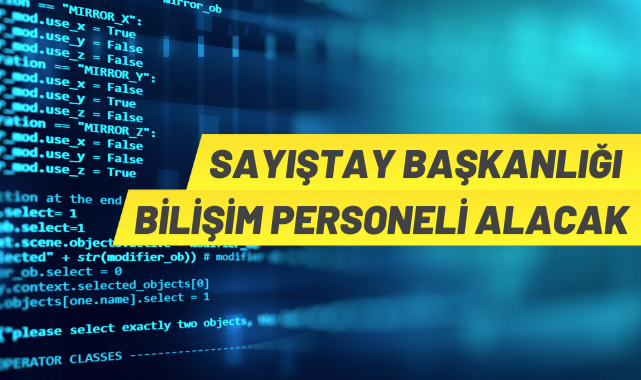 T.C. Sayıştay Başkanlığı sözleşmeli personel alacak