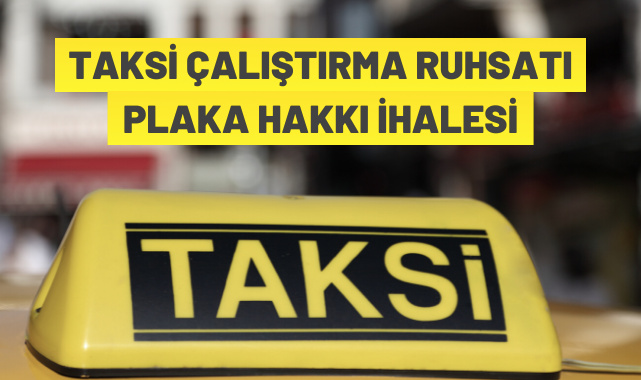 Yalova'da taksi plakaları tahsis edilecek