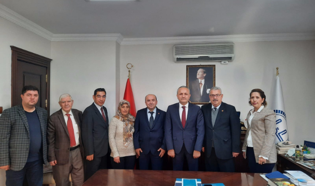 YAZARLARDAN VALİ ÇİÇEK VE MÜFTÜ KAZANCI’YA ZİYARET