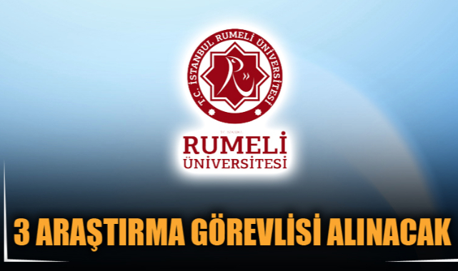 3 ARAŞTIRMA GÖREVLİSİ ALINACAK