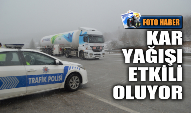 AFYON'DA KAR YAĞIŞI ETKİLİ OLUYOR