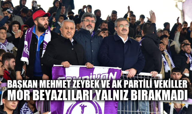 BAŞKAN ZEYBEK MOR BEYAZLILARI YALNIZ BIRAKMADI