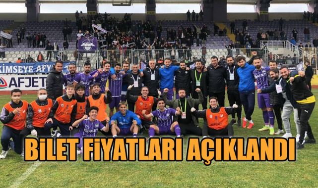 BİLET FİYATLARI AÇIKLANDI