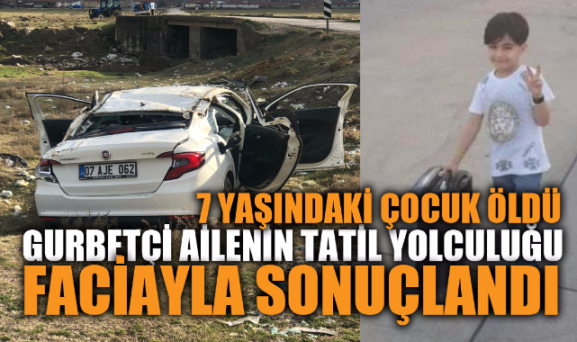 Gurbetçi aile tatil yolunda faciayı yaşadı 