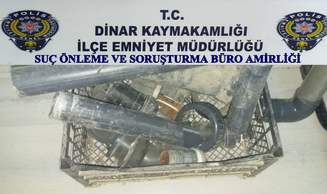 Isparta’dan çaldılar Dinar’da yakalandılar