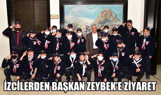 İZCİLERDEN BAŞKAN ZEYBEK’E ZİYARET