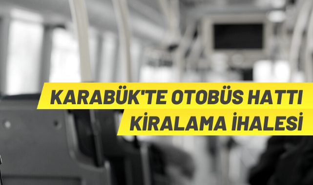 Karabük'ta ulaşım ihalesi