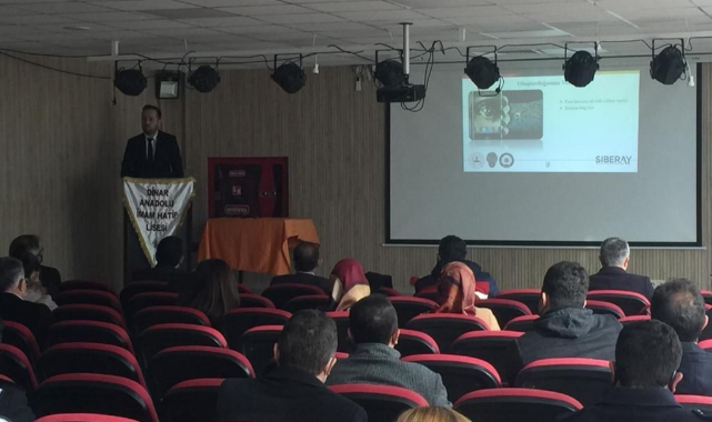 Öğrencilere Bilişim suçları farkındalık semineri verildi