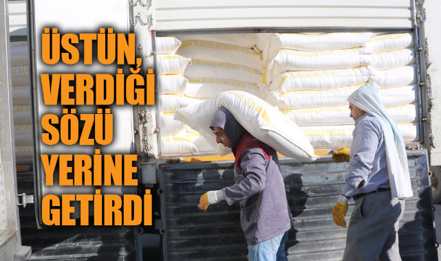 ÜSTÜN, VERDİĞİ SÖZÜ YERİNE GETİRDİ