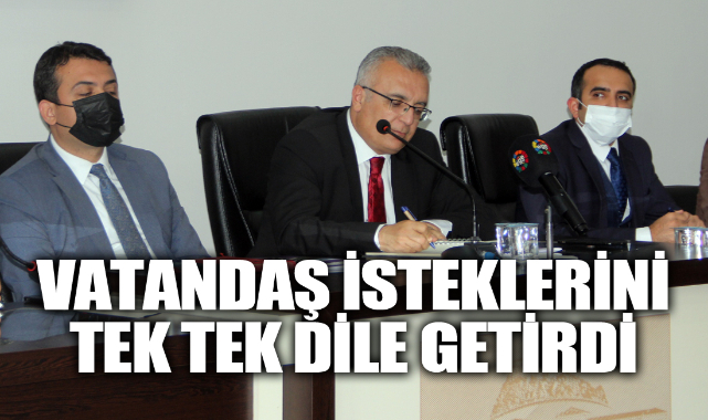 VATANDAŞ İSTEKLERİNİ TEK TEK DİLE GETİRDİ