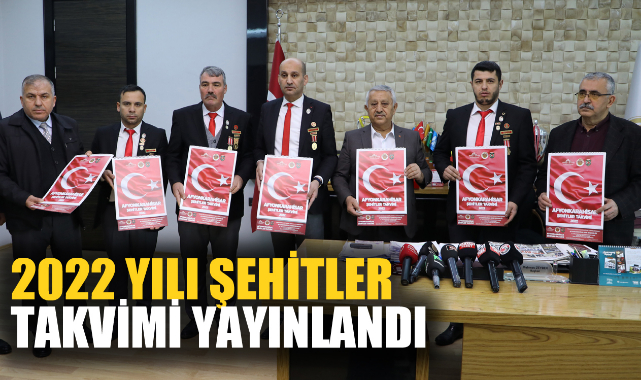 2022 YILI ŞEHİTLER TAKVİMİ YAYINLANDI