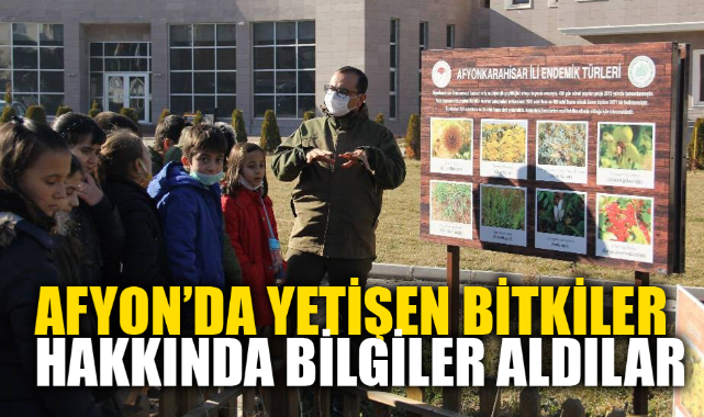 AFYON’DA YETİŞEN BİTKİLER HAKKINDA BİLGİLER ALDILAR