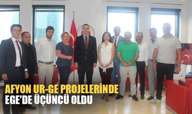 AFYON UR-GE PROJELERİNDE EGE'DE ÜÇÜNCÜ OLDU