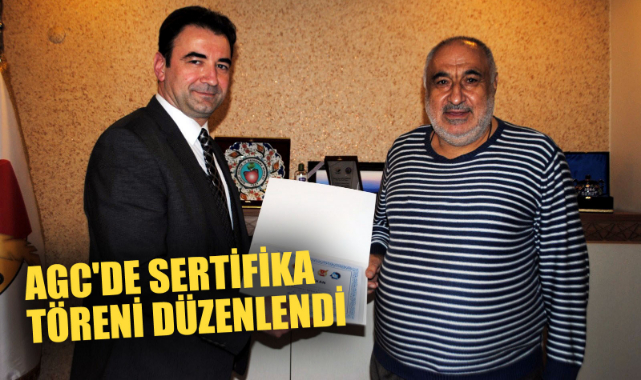 AGC'de sertifika töreni düzenlendi