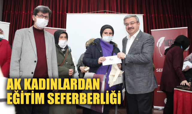 AK KADINLARDAN EĞİTİM SEFERBERLİĞİ