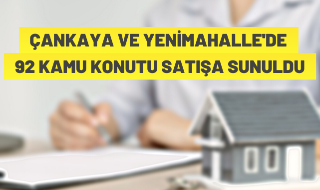 Ankara'da kamu konutu satışı
