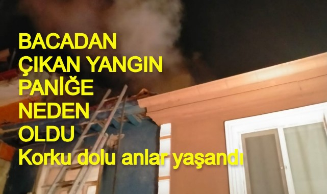 BACADAN ÇIKAN YANGIN PANİĞE NEDEN OLDU