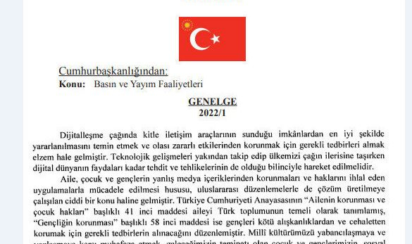 BASIN VE YAYIM FAALİYETLERİ CUMHURBAŞKANLIĞI GENELGESİ YAYIMLANDI