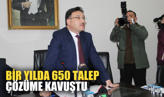 BİR YILDA 650 TALEP ÇÖZÜME KAVUŞTU