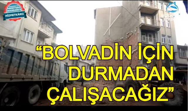 “BOLVADİN İÇİN DURMADAN ÇALIŞACAĞIZ”