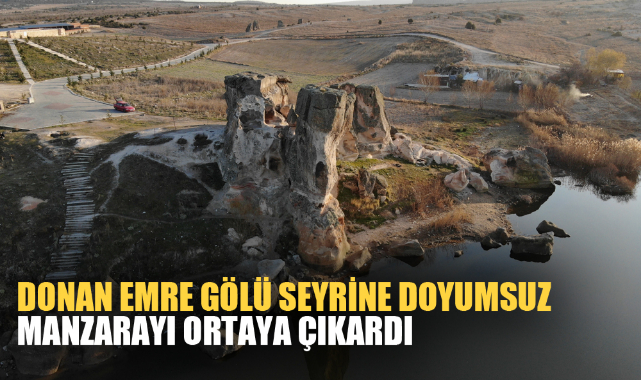 DONAN EMRE GÖLÜ SEYRİNE DOYUMSUZ MANZARAYI ORTAYA ÇIKARDI