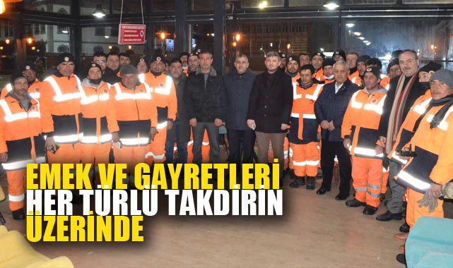 “EMEK VE GAYRETLERİ HER TÜRLÜ TAKDİRİN ÜZERİNDE”