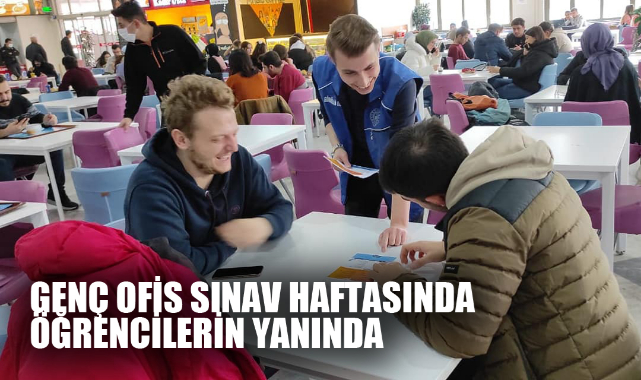 Genç Ofis sınav haftasında öğrencilerin yanında