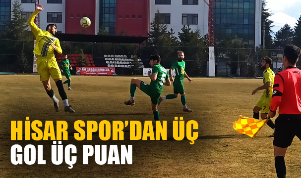 HİSAR SPOR’DAN ÜÇ GOL ÜÇ PUAN