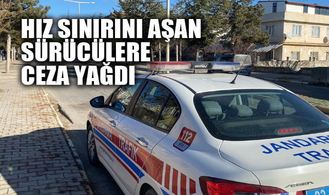 HIZ SINIRINI AŞAN SÜRÜCÜLERE CEZA YAĞDI