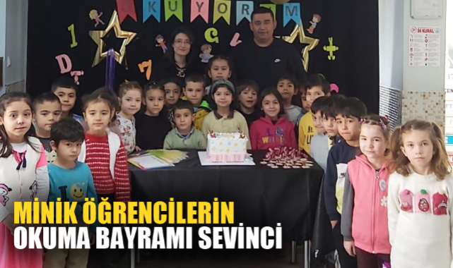 Minik Öğrencilerin Okuma Bayramı Sevinci