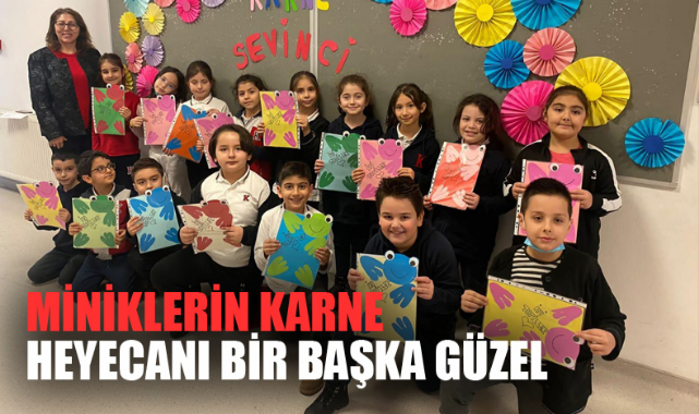 MİNİKLERİN KARNE HEYECANI BİR BAŞKA GÜZEL
