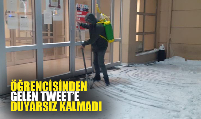 ÖĞRENCİSİNDEN GELEN TWEET’E DUYARSIZ KALMADI