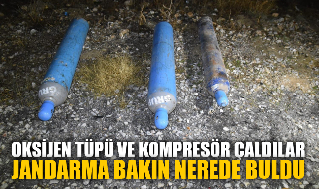 OKSİJEN TÜPÜ VE KOMPRESÖR ÇALDILAR