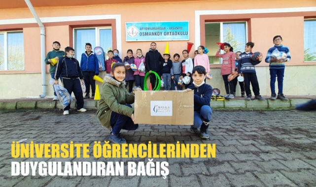 ÜNİVERSİTE ÖĞRENCİLERİNDEN DUYGULANDIRAN BAĞIŞ