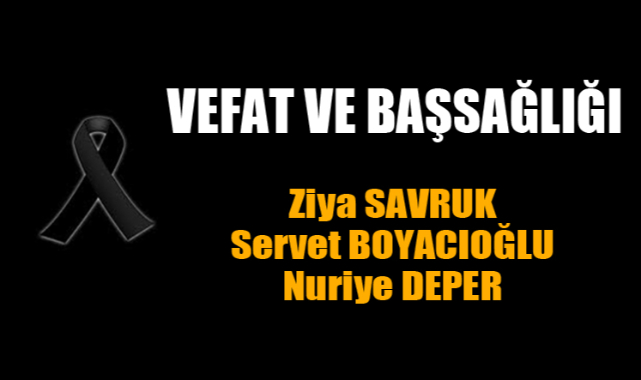 VEFAT & BAŞSAĞLIĞI