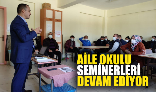 Velilere yönelik ‘Aile Okulu’ seminerleri devam ediyor