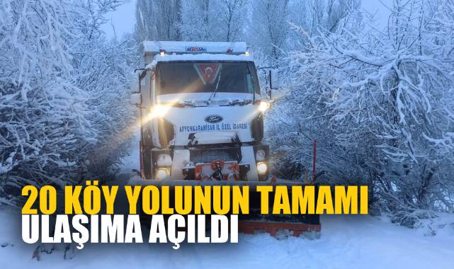 20 KÖY YOLUNUN TAMAMI ULAŞIMA AÇILDI