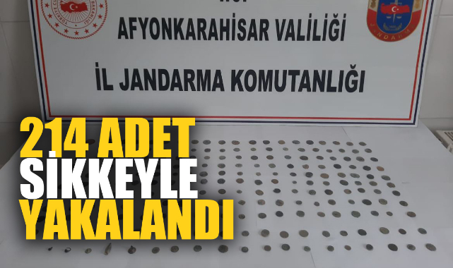 214 ADET SİKKEYLE YAKALANDI