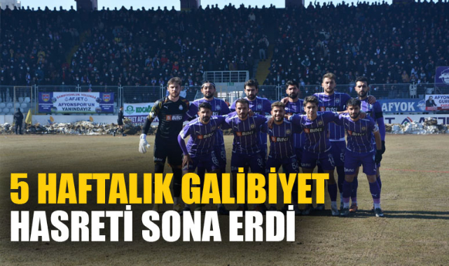 5 HAFTALIK GALİBİYET HASRETİ SONA ERDİ