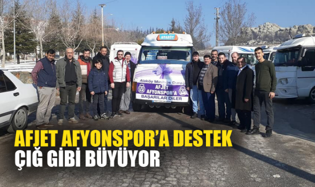 AFJET AFYONSPOR’A DESTEK ÇIĞ GİBİ BÜYÜYOR