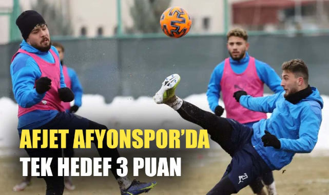 AFJET AFYONSPOR’DA TEK HEDEF 3 PUAN