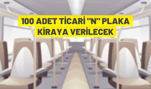 Afyonkarahisar Belediye Başkanlığı, 100 adet Ticari (N) Plakayı kiraya verecek
