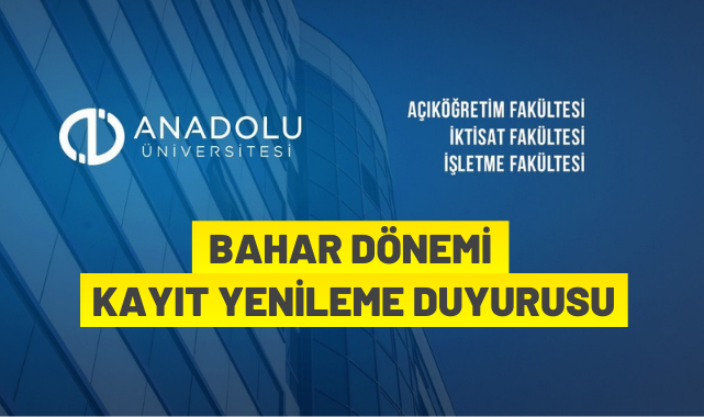 AÜ'DE KAYIT YENİLEME