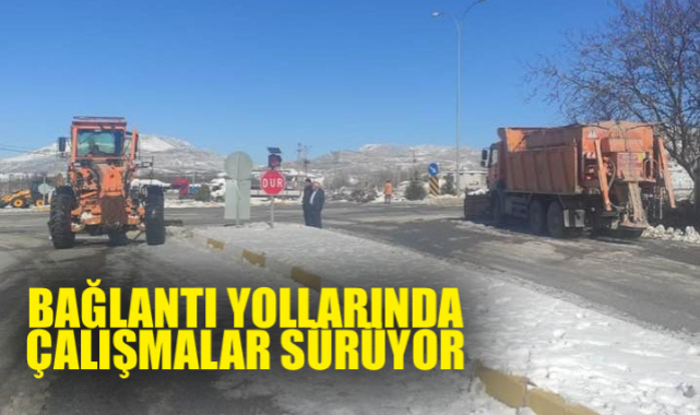 BAĞLANTI YOLLARINDA ÇALIŞMALAR SÜRÜYOR