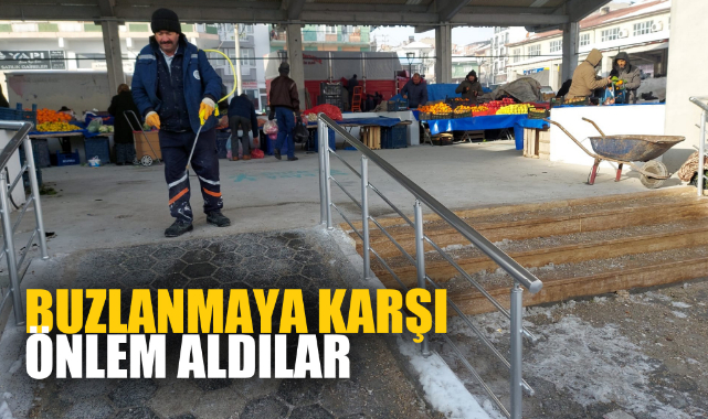 BUZLANMAYA KARŞI ÖNLEM ALDILAR