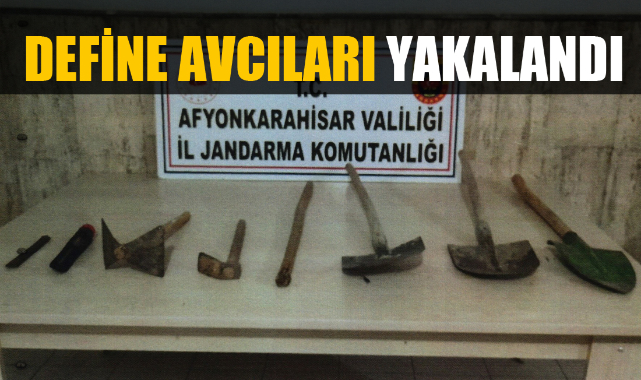 Define avcıları saklandıkları ağaçlık alanda yakalandı