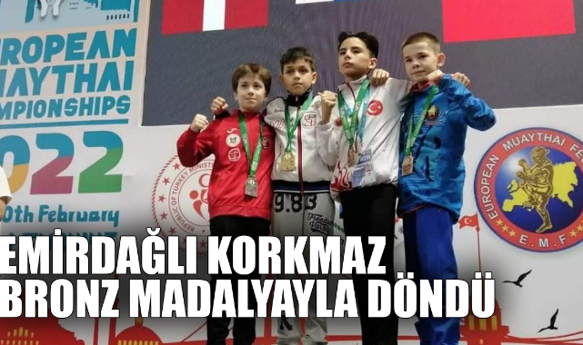 EMİRDAĞLI KORKMAZ BRONZ MADALYAYLA DÖNDÜ
