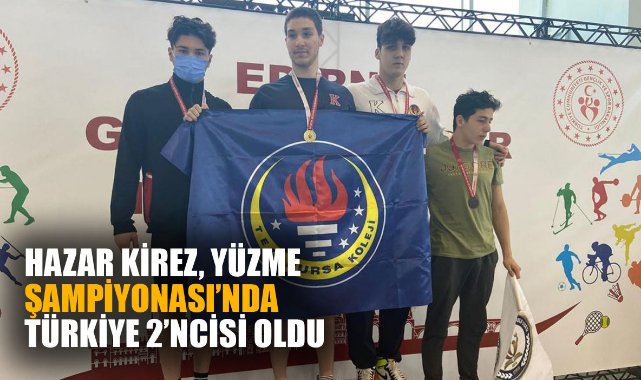 HAZAR KİREZ, YÜZME ŞAMPİYONASI’NDA TÜRKİYE 2’NCİSİ OLDU